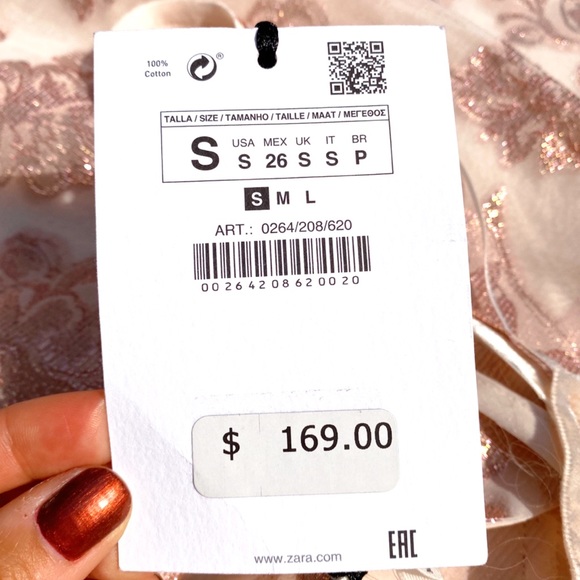 ✨ ZARA BLUSH ROSE GOLD FLORAL MAXI DRESS! - Picture 11 of 16